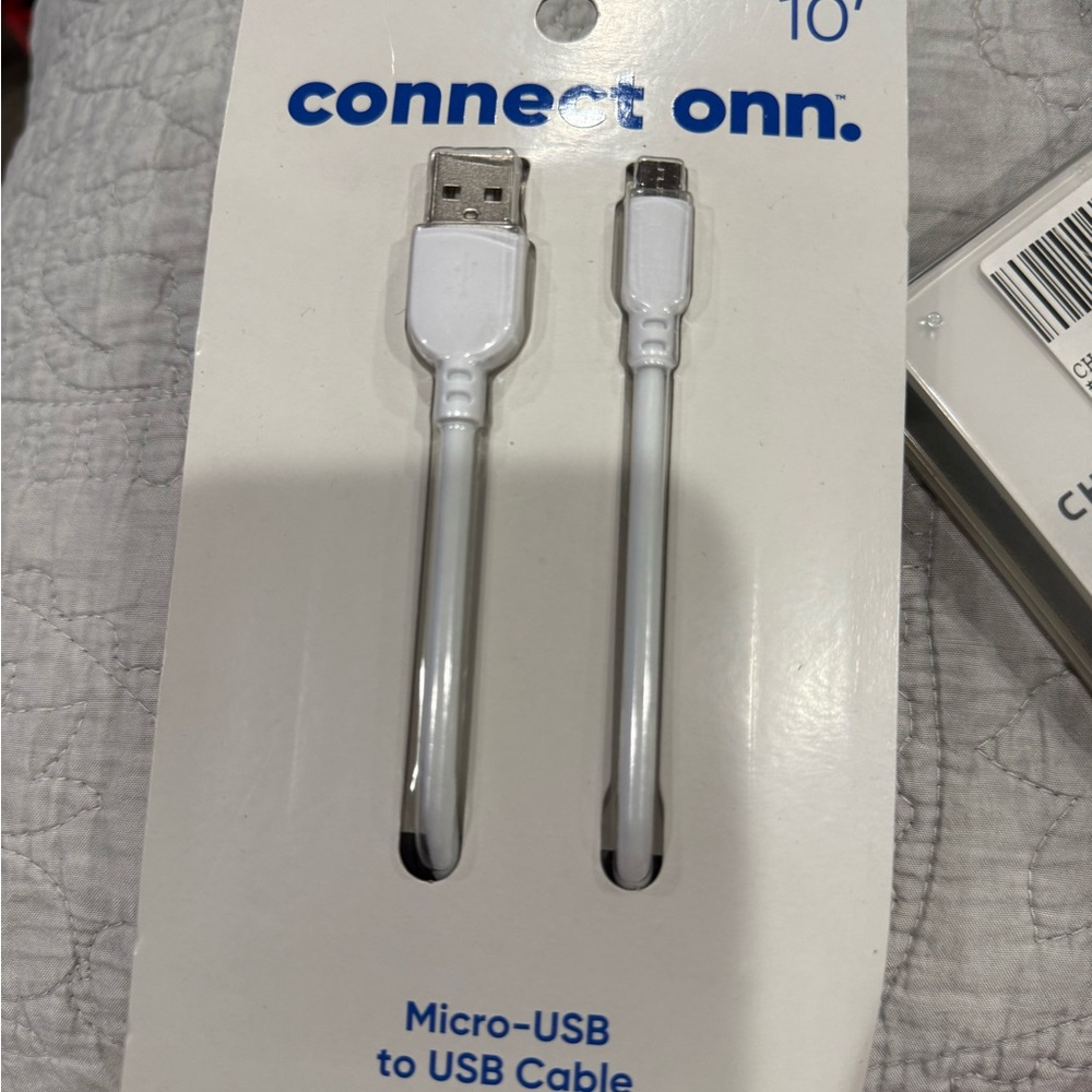 NWT White Micro-USB to USB Cable box7